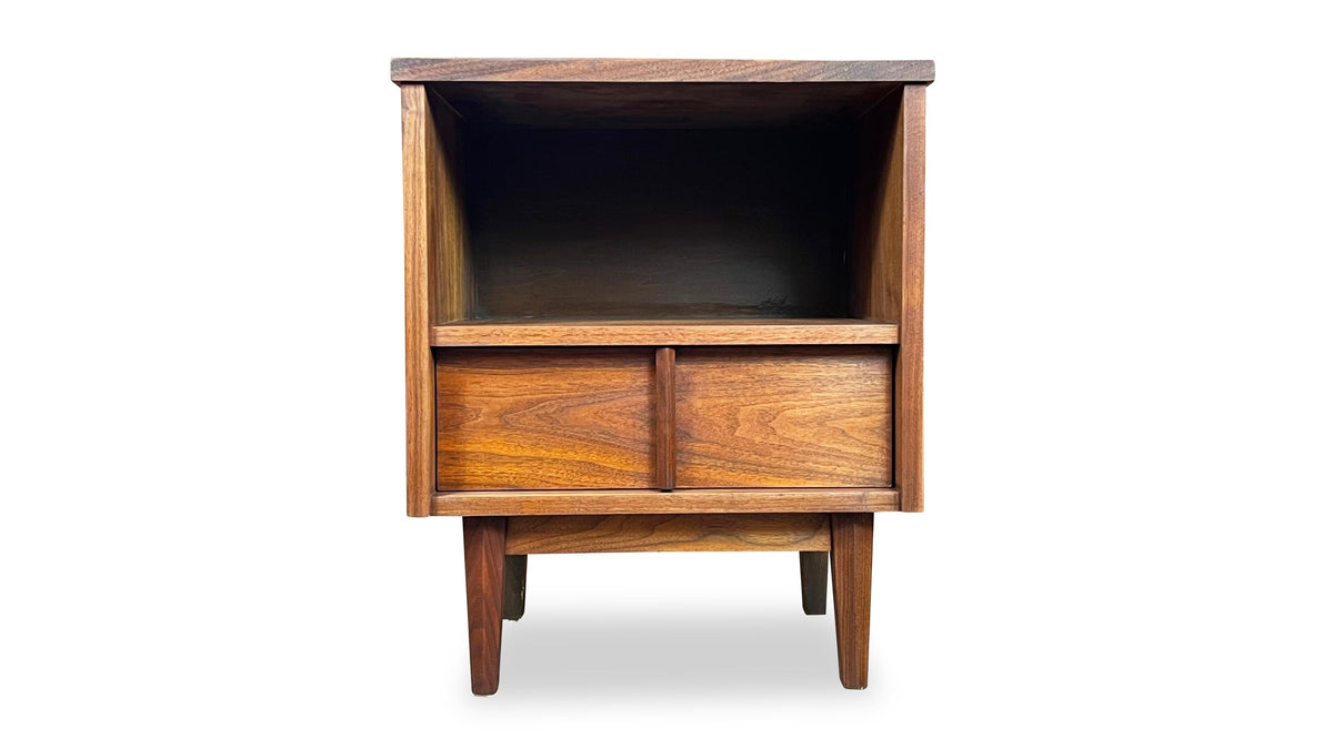 Walnut Nightstand by Gibbard