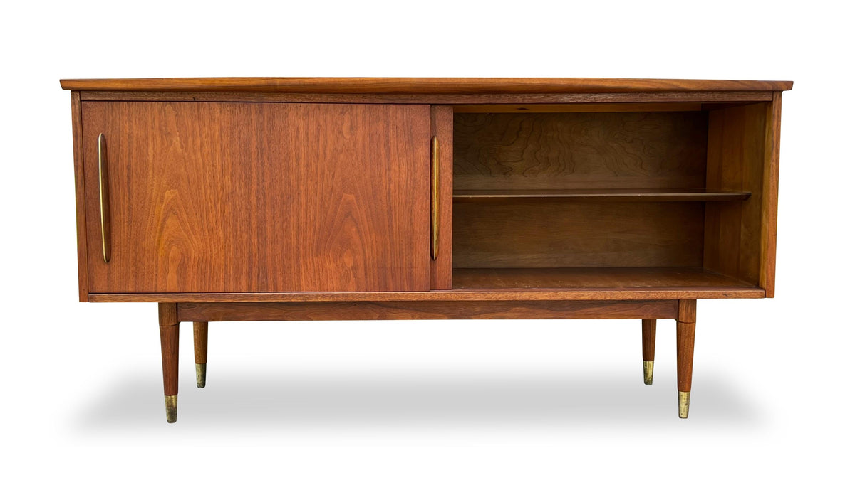 Walnut and Brass Sideboard by Deilcraft