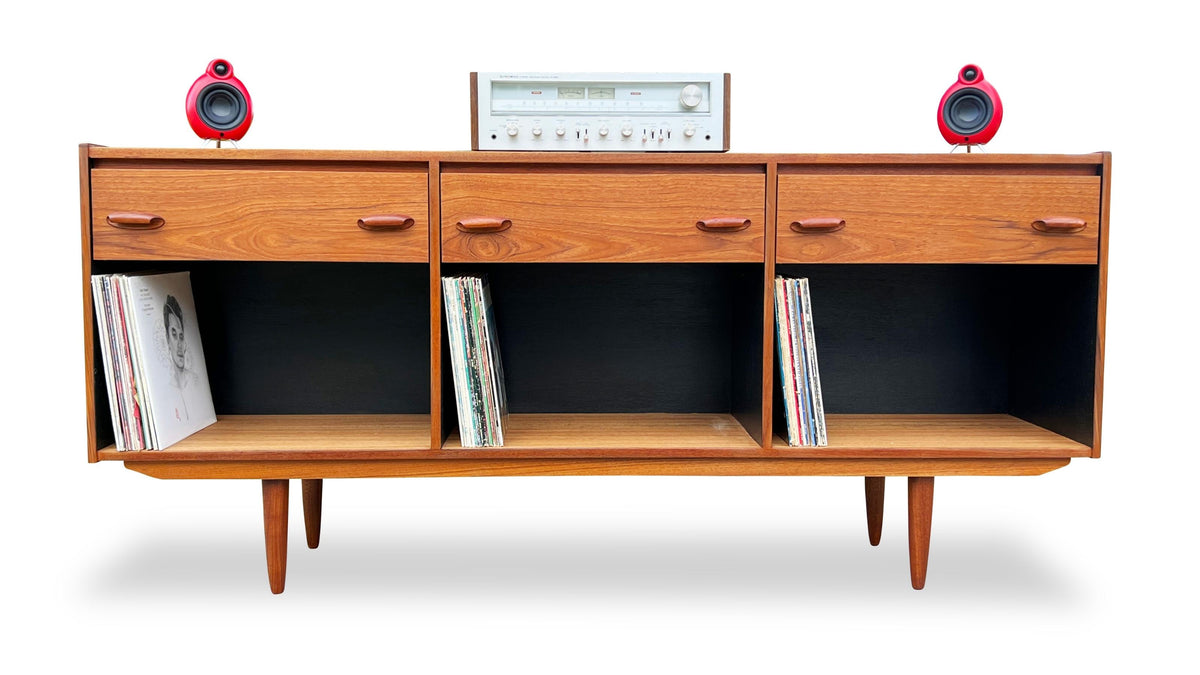 Teak Record Cabinet