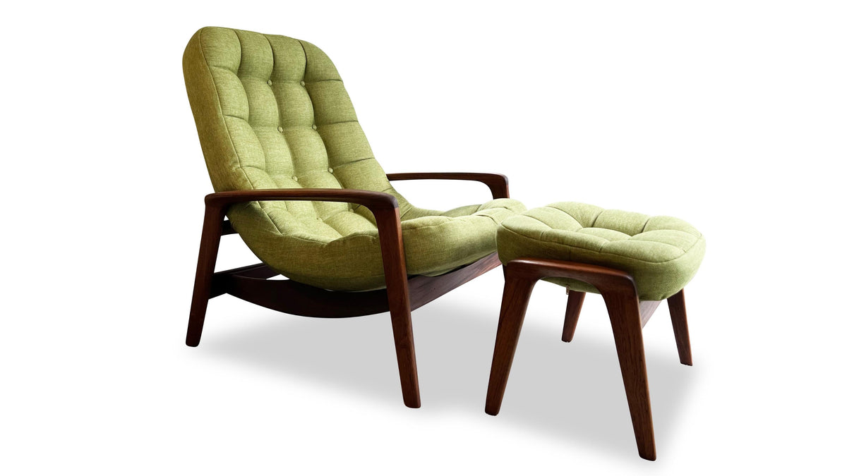 R. Huber Scoop Chair and Ottoman