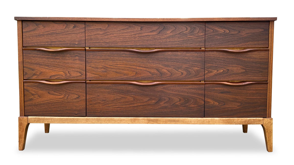 Walnut dresser by kaufman furniture