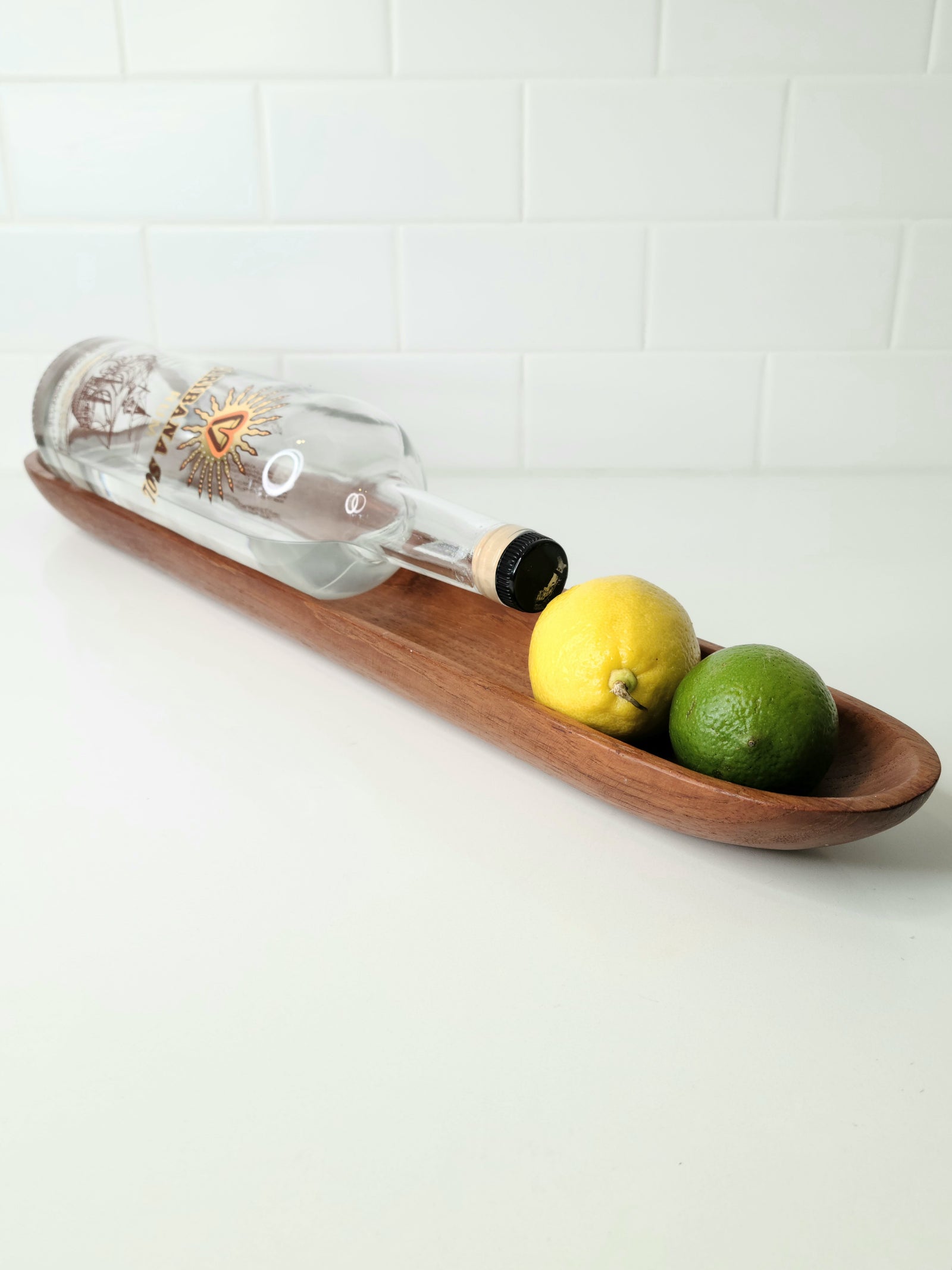 Vintage Teak Long Bowl