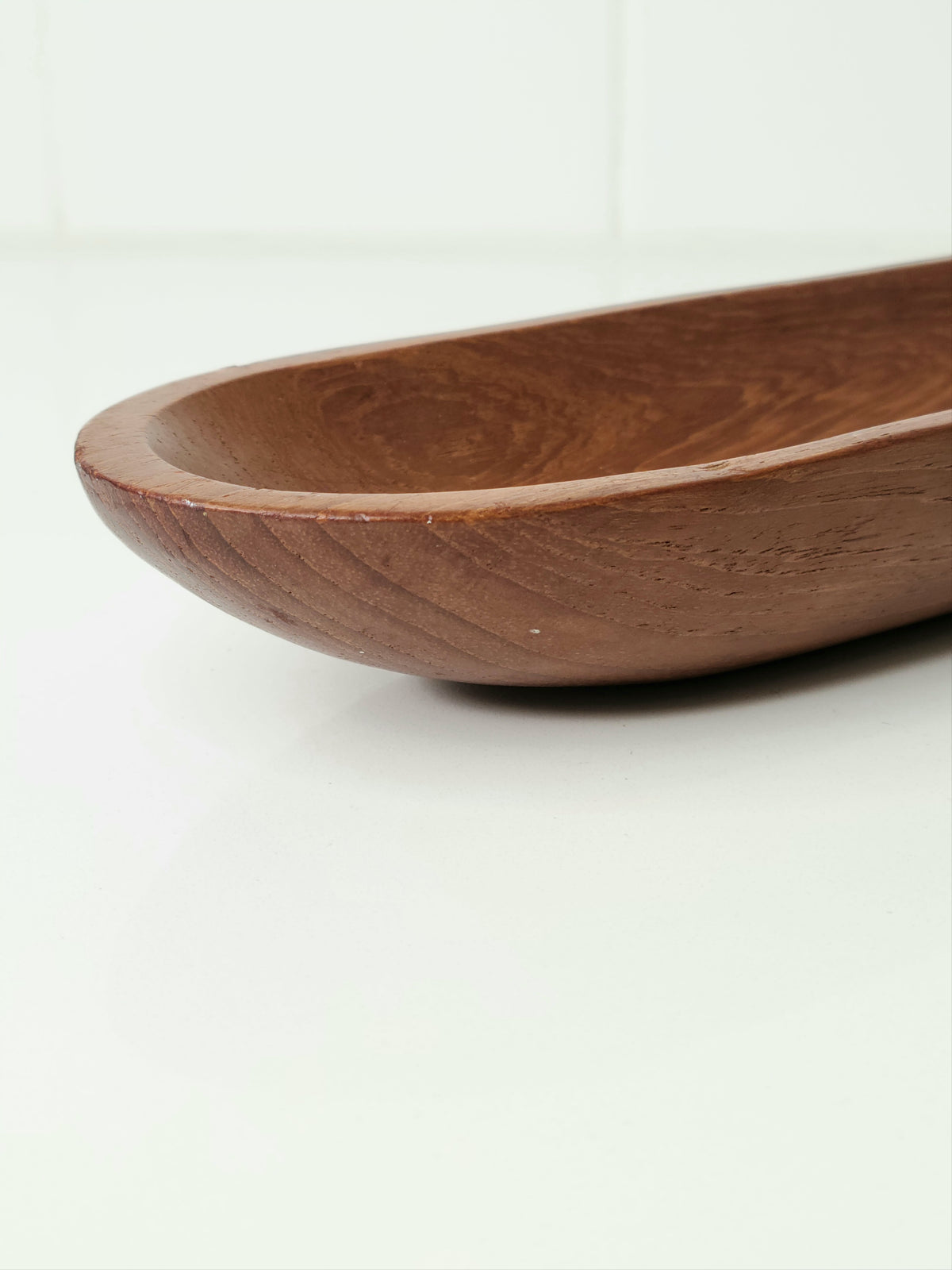 Vintage Teak Long Bowl