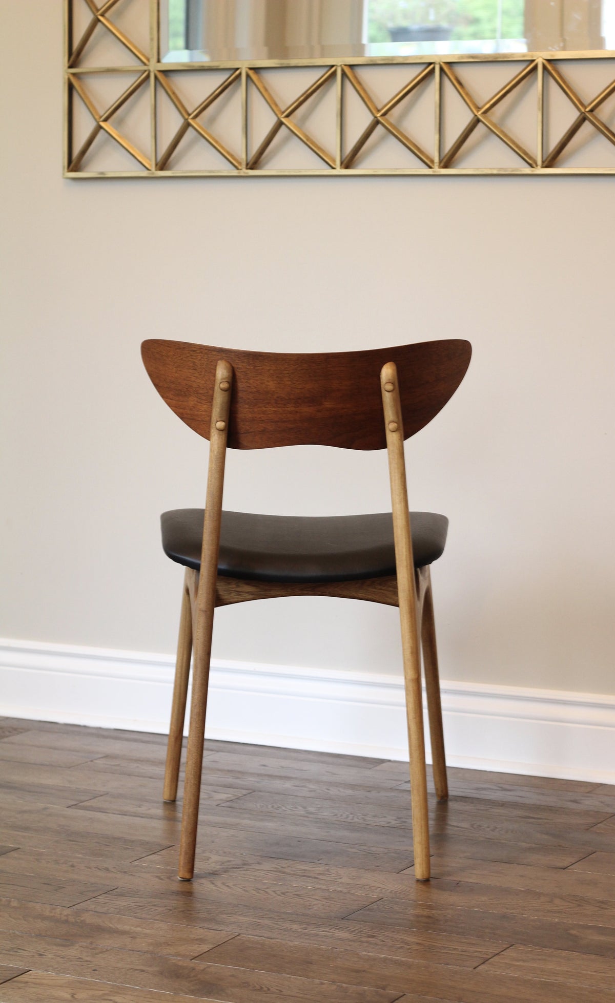 Mid century walnut and ash Dining Chairs by Deilcraft