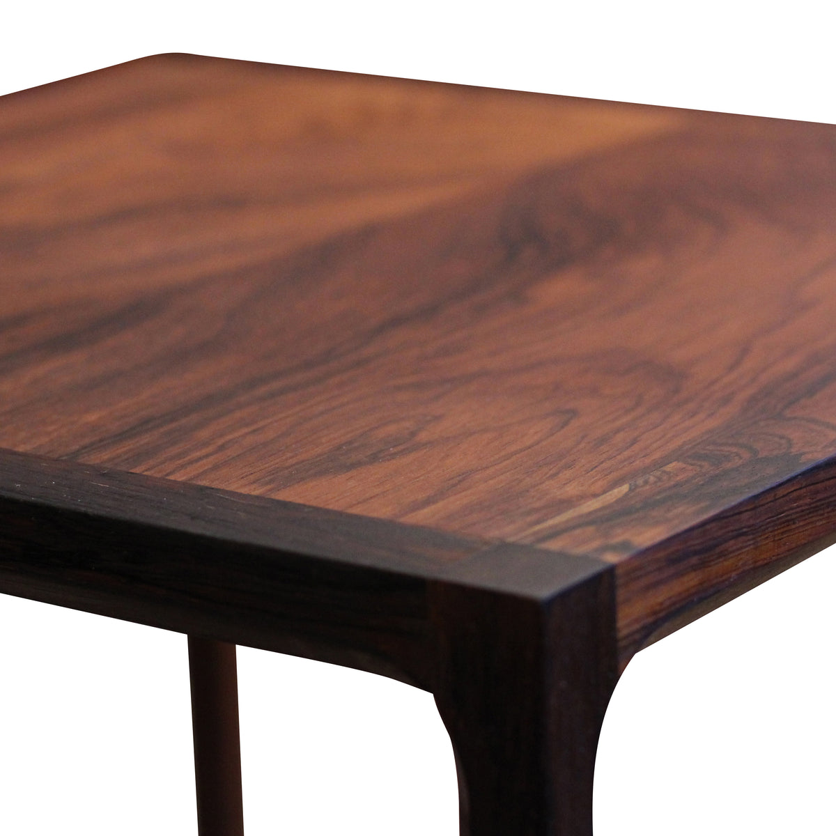 Vintage Brazilian Rosewood Cube Side Table
