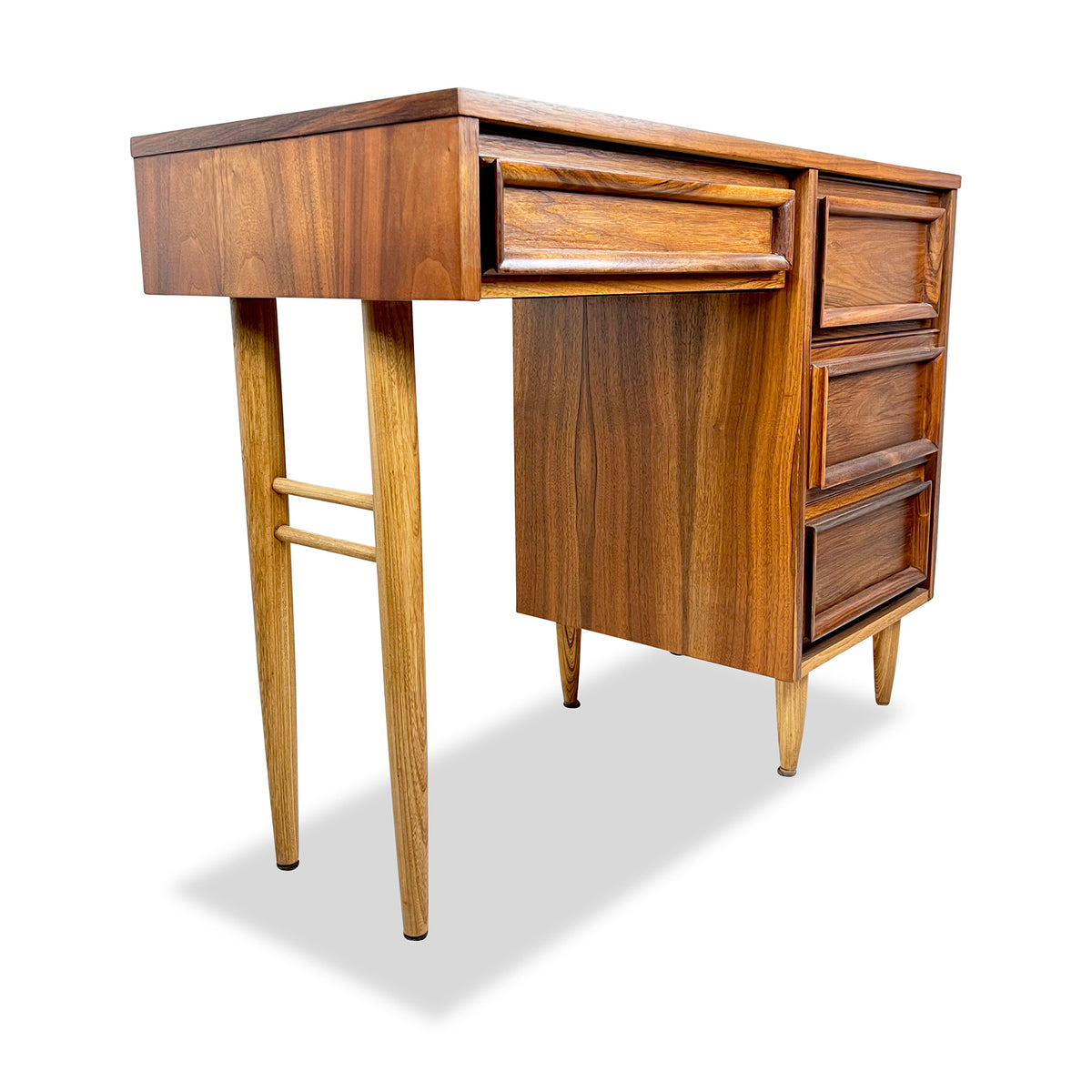 Four Drawer Walnut Desk