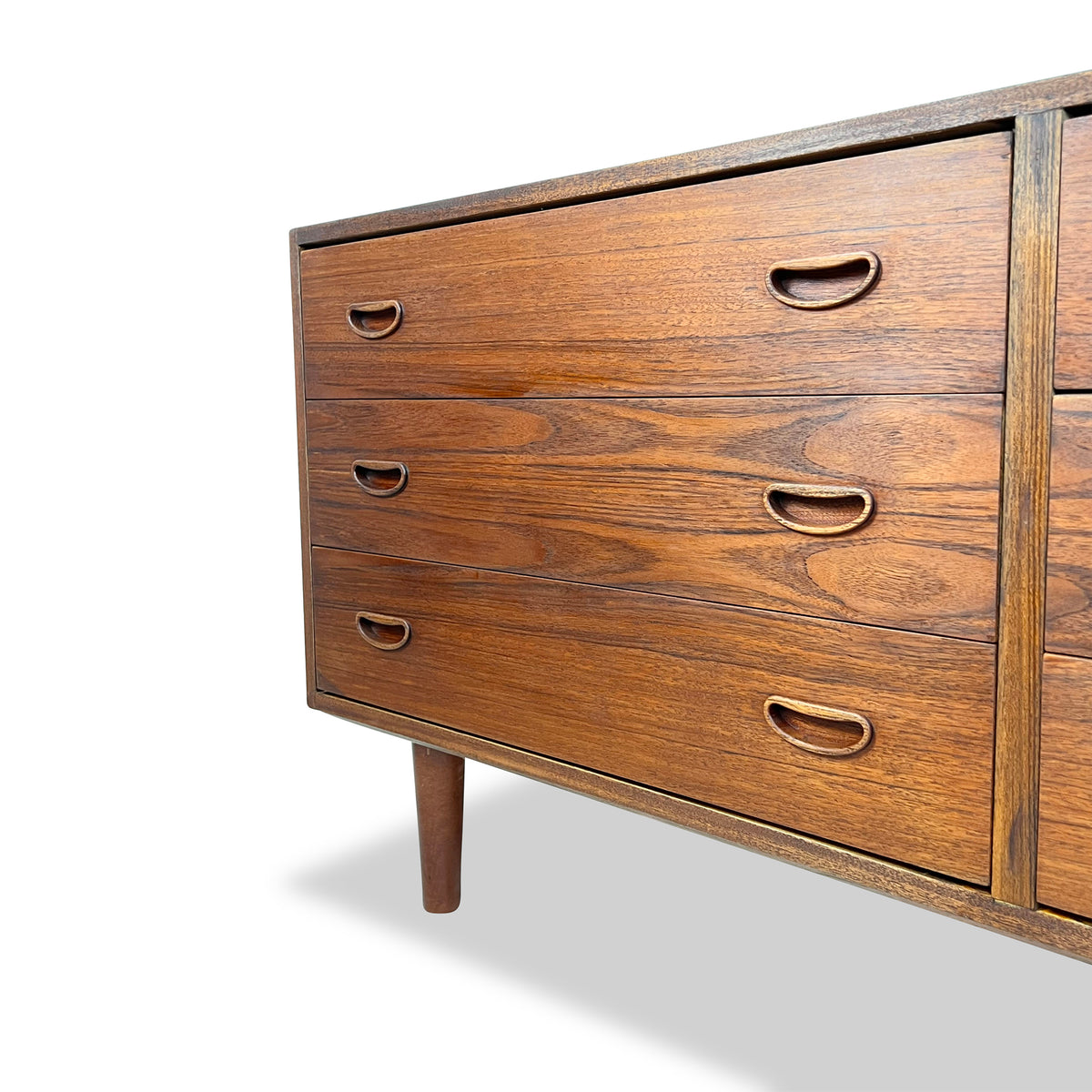 Teak Six Drawer Dresser