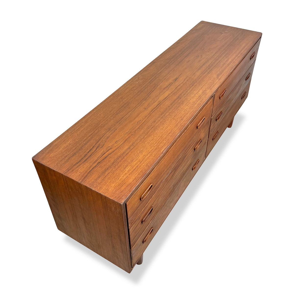 Teak Six Drawer Dresser
