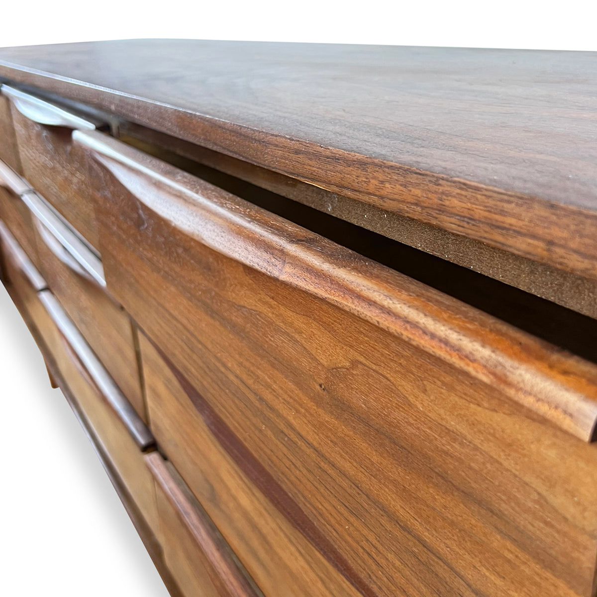 Walnut Nine Drawer Dresser