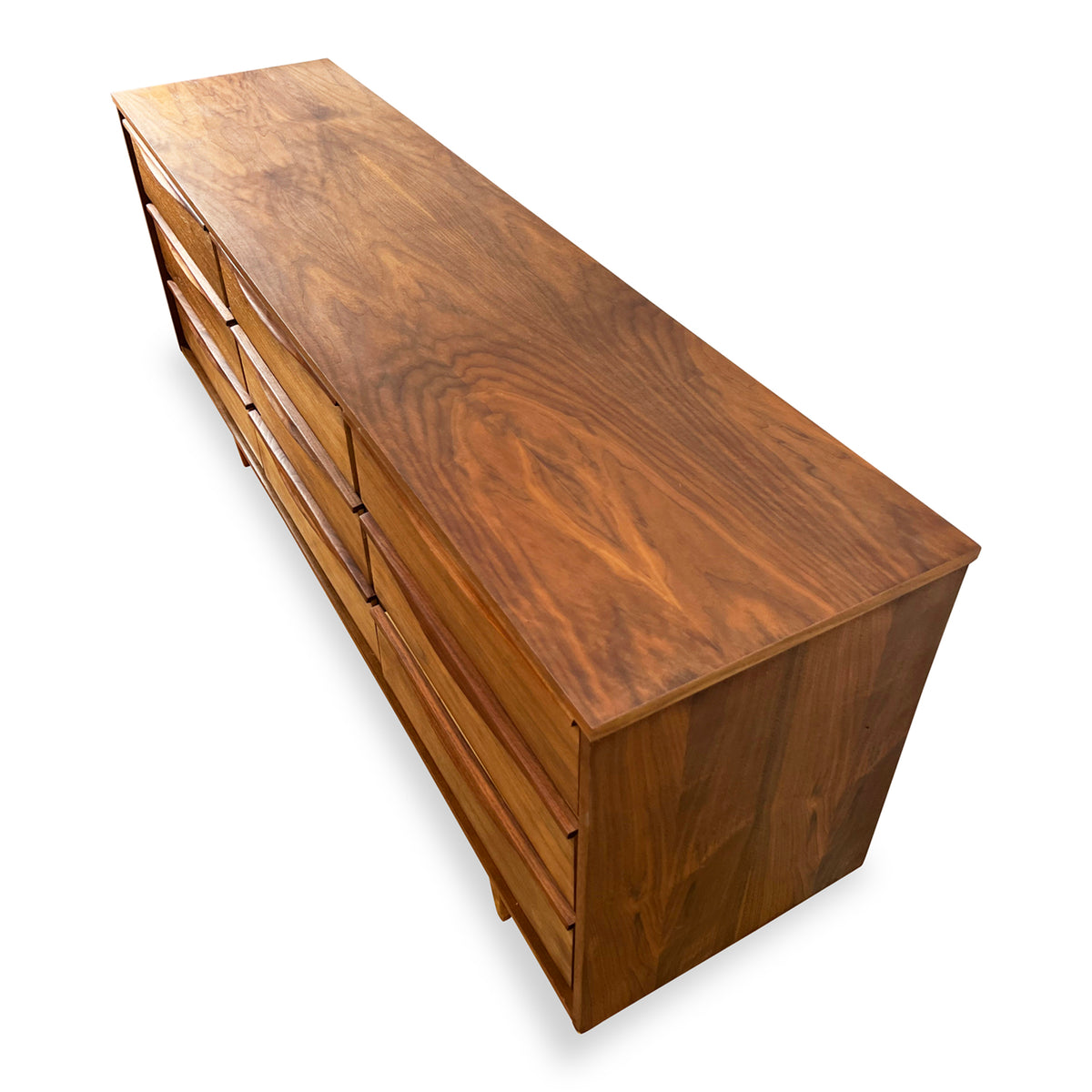 Walnut Nine Drawer Dresser
