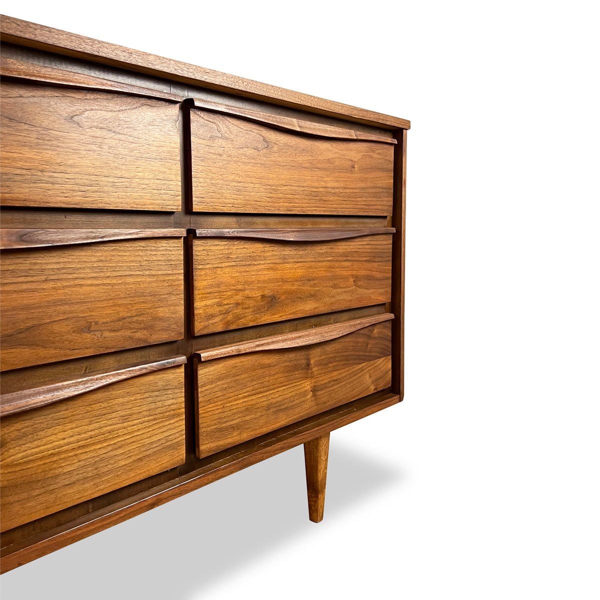 Walnut Nine Drawer Dresser