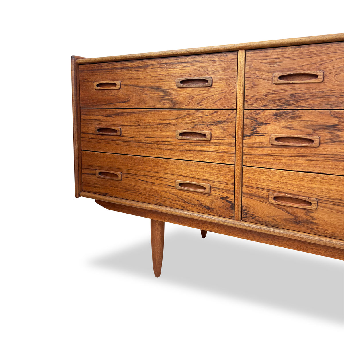 Teak Nine Drawer Dresser