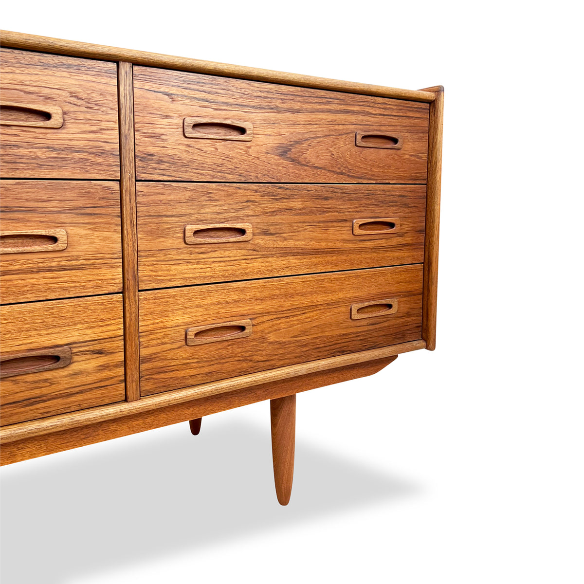 Teak Nine Drawer Dresser