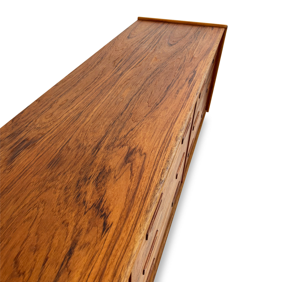 Teak Nine Drawer Dresser