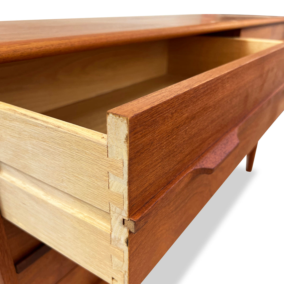 Teak Six Drawer Dresser