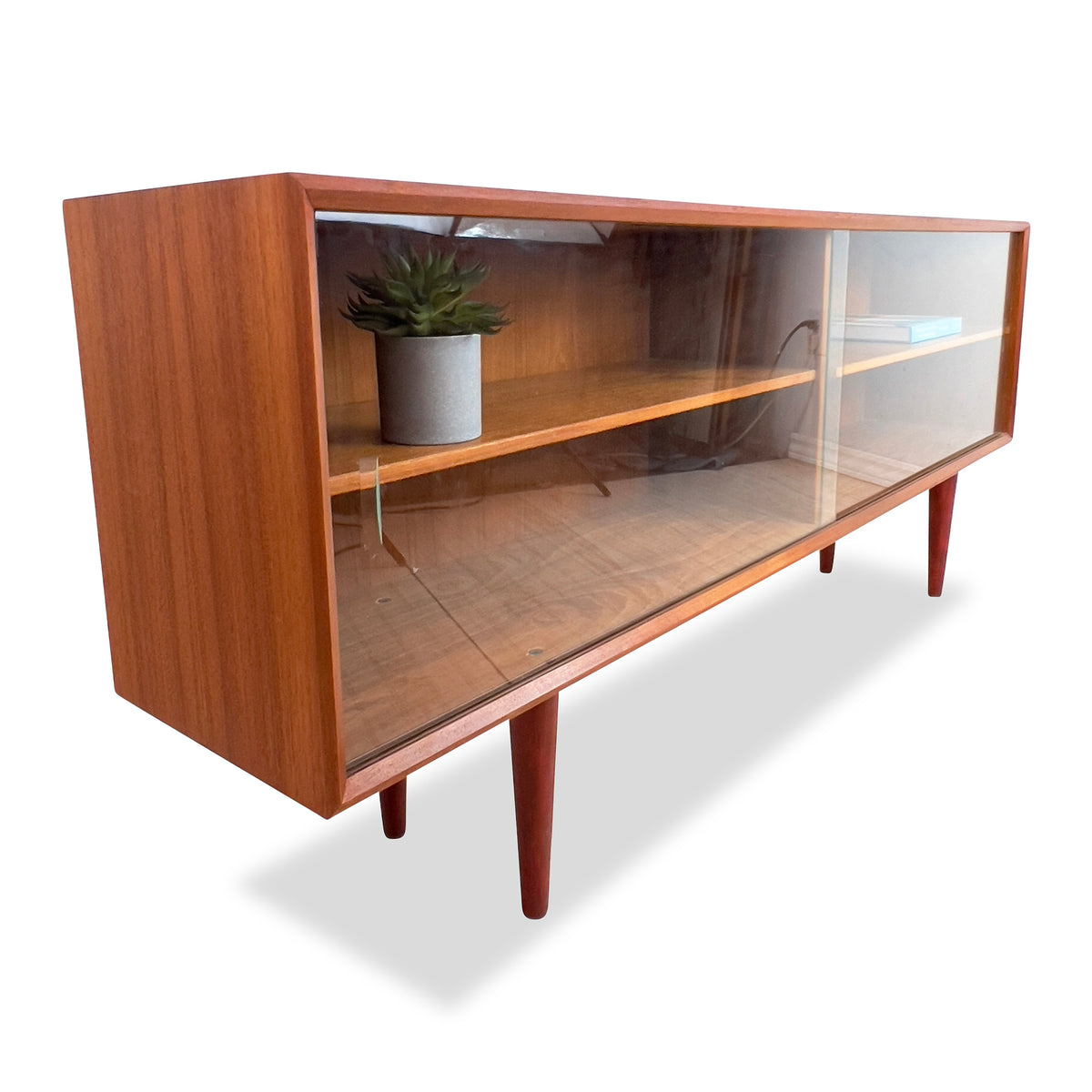 Teak Display Case