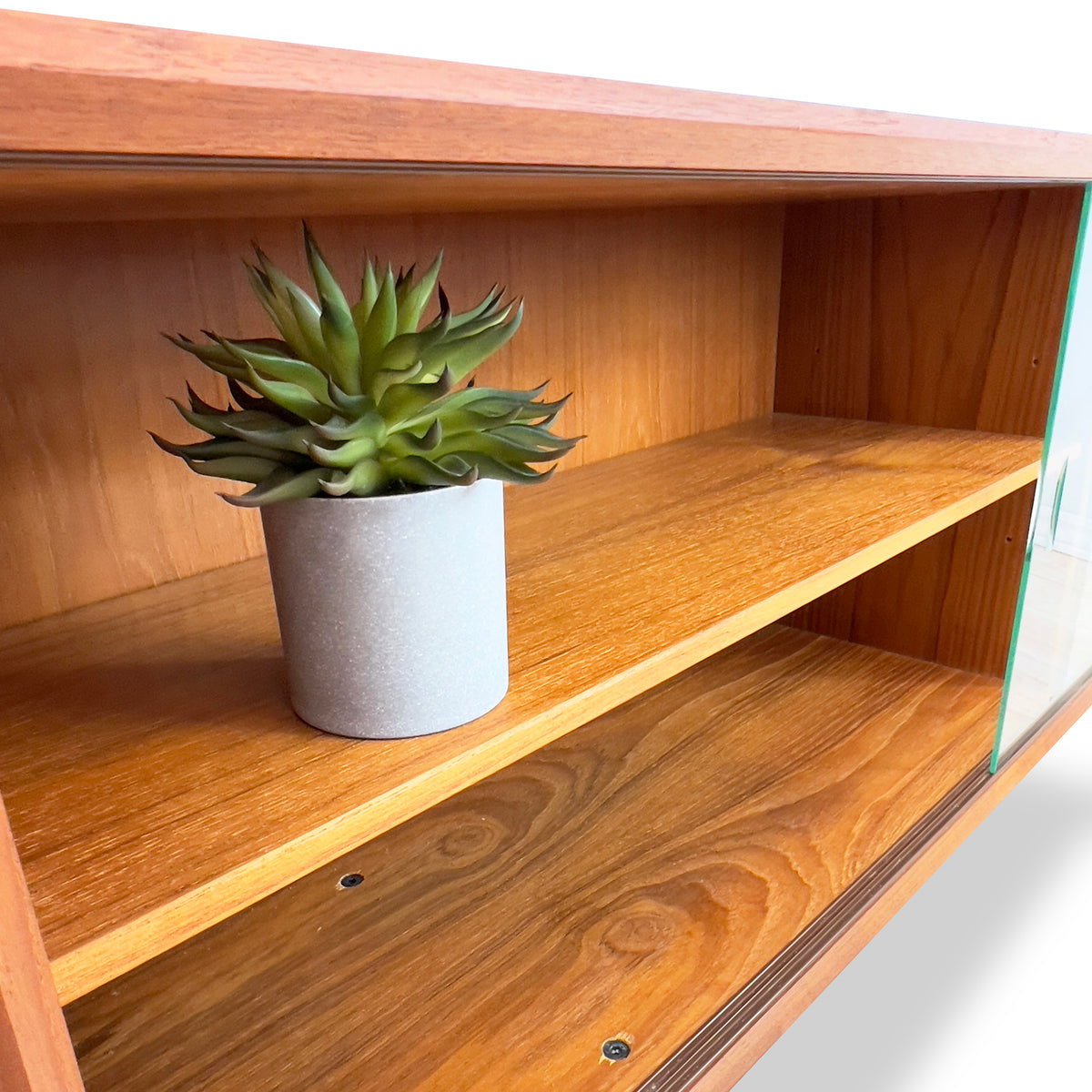 Teak Display Case