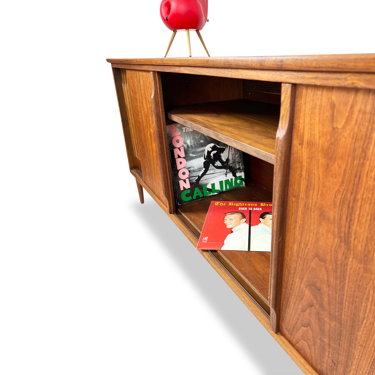 Walnut Stereo Cabinet by Fleetwood