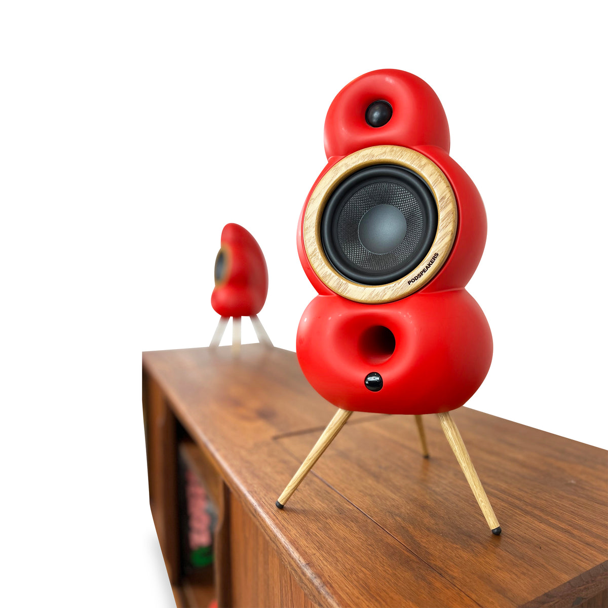 Walnut Stereo Cabinet by Fleetwood