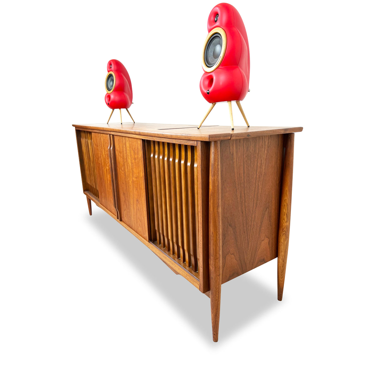 Walnut Stereo Cabinet by Fleetwood