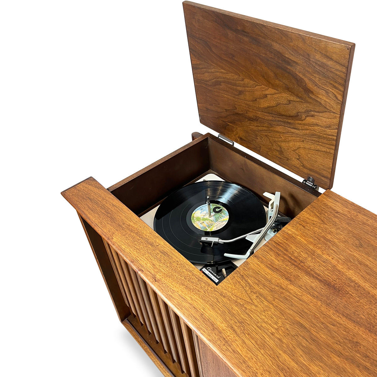 Walnut Stereo Cabinet by Fleetwood