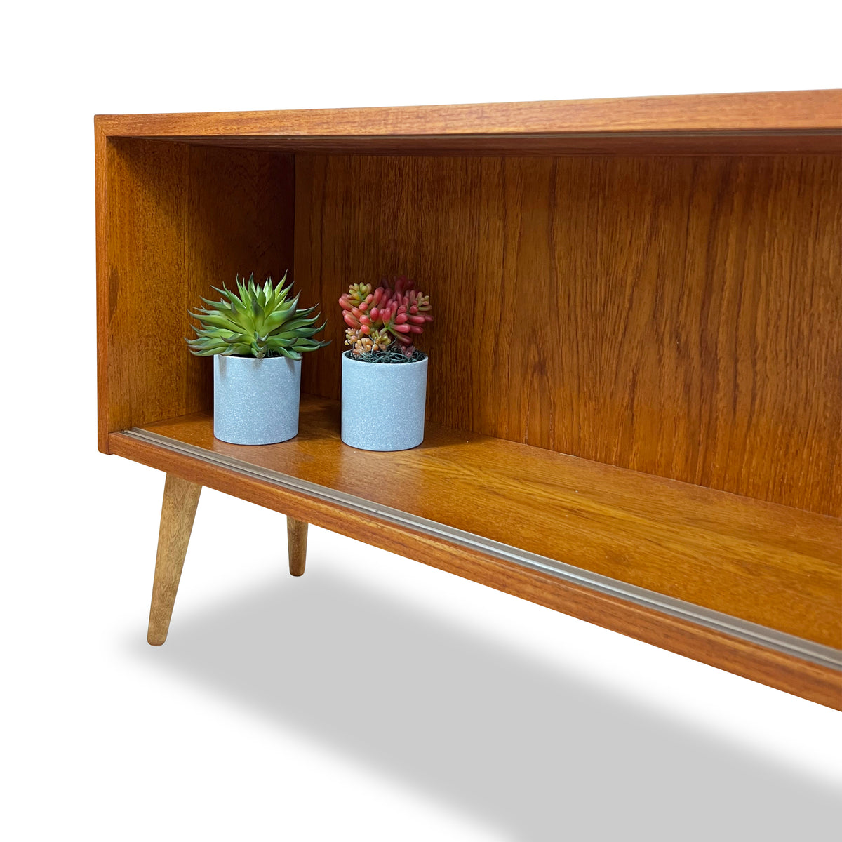 Compact Teak Display Case