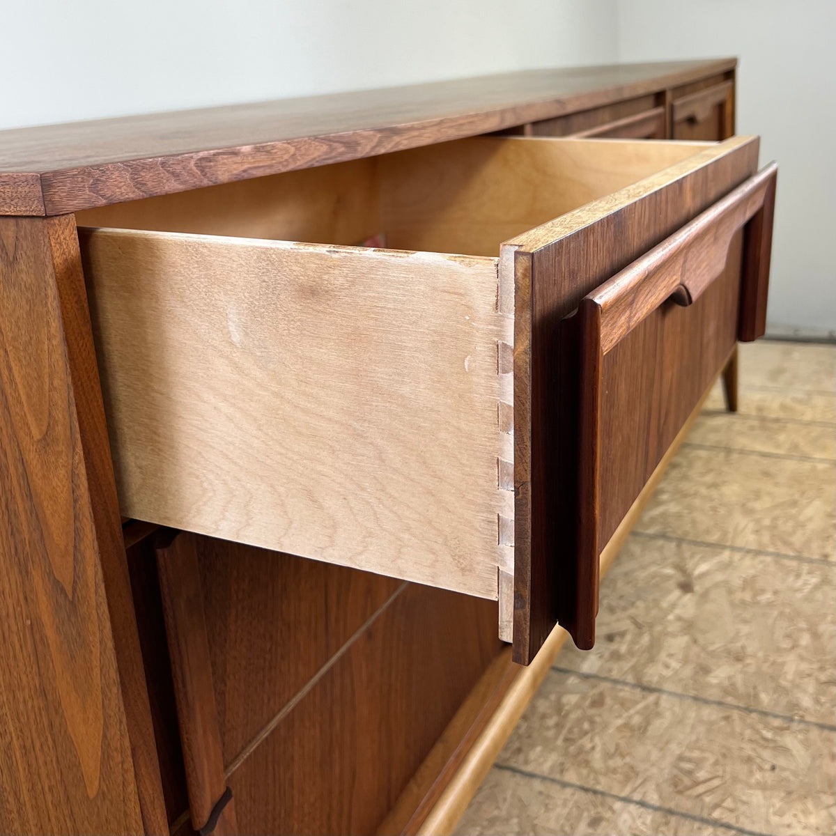 Walnut Nine Drawer Dresser
