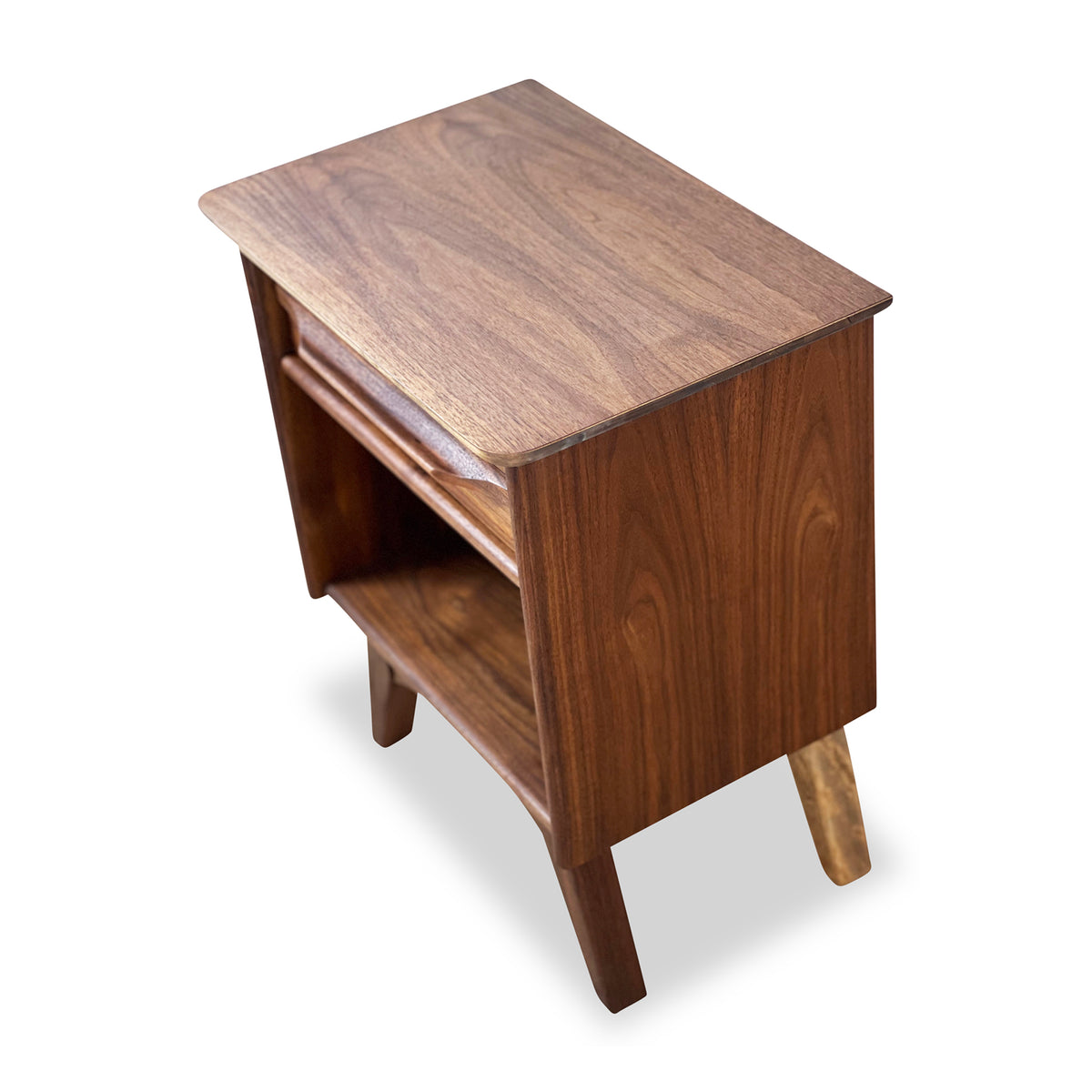 Walnut Nightstand by Gibbard