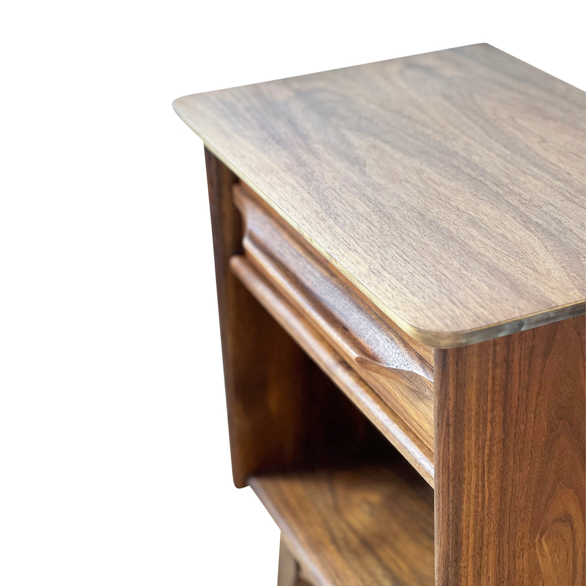 Walnut Nightstand by Gibbard