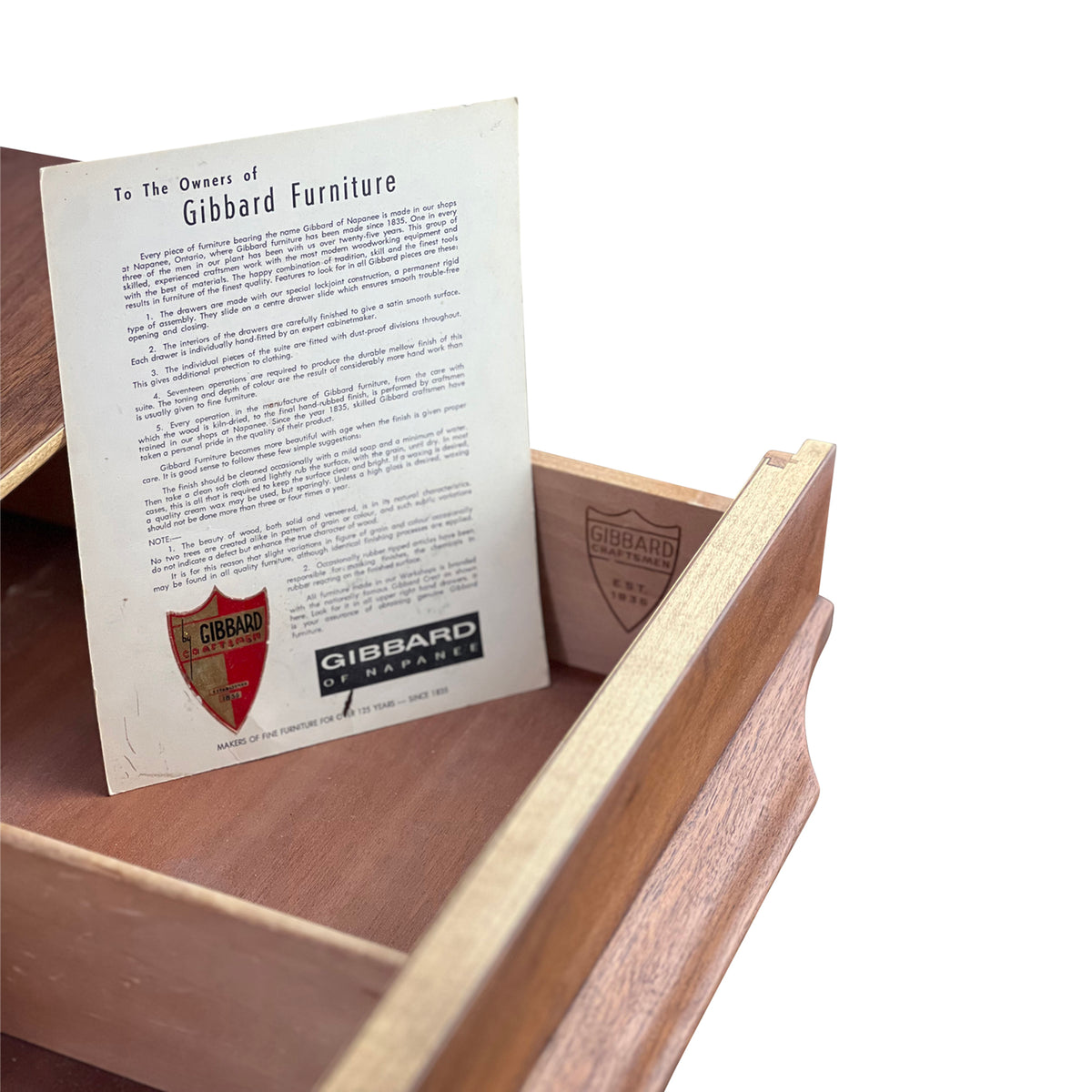 Walnut Dresser by Gibbard