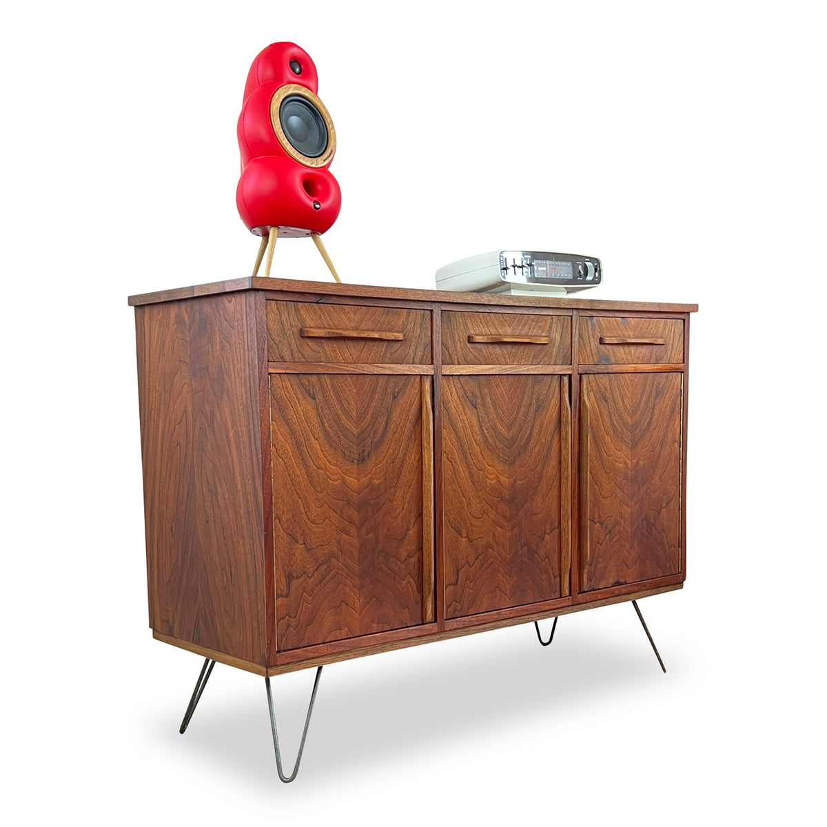 Walnut Record Cabinet/Sideboard