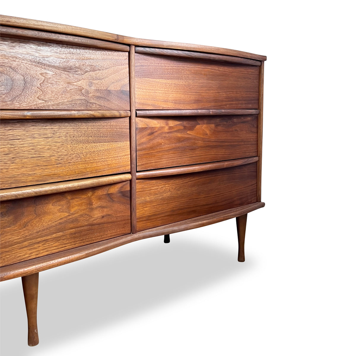 Walnut Nine Drawer Dresser