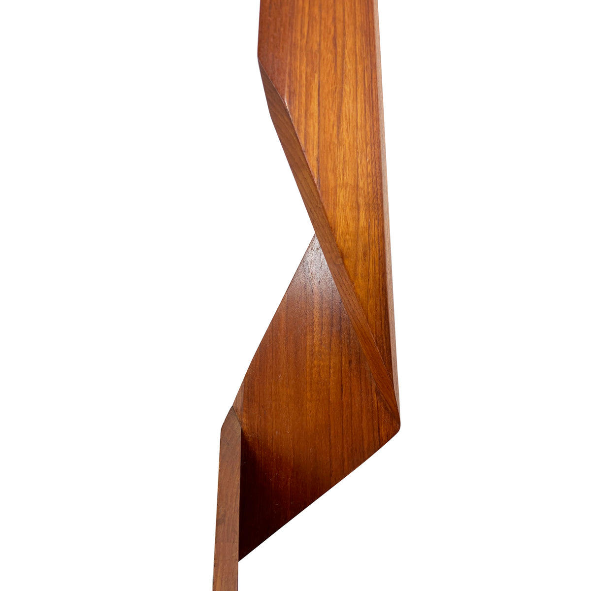 Teak Zig Zag Floor Lamp