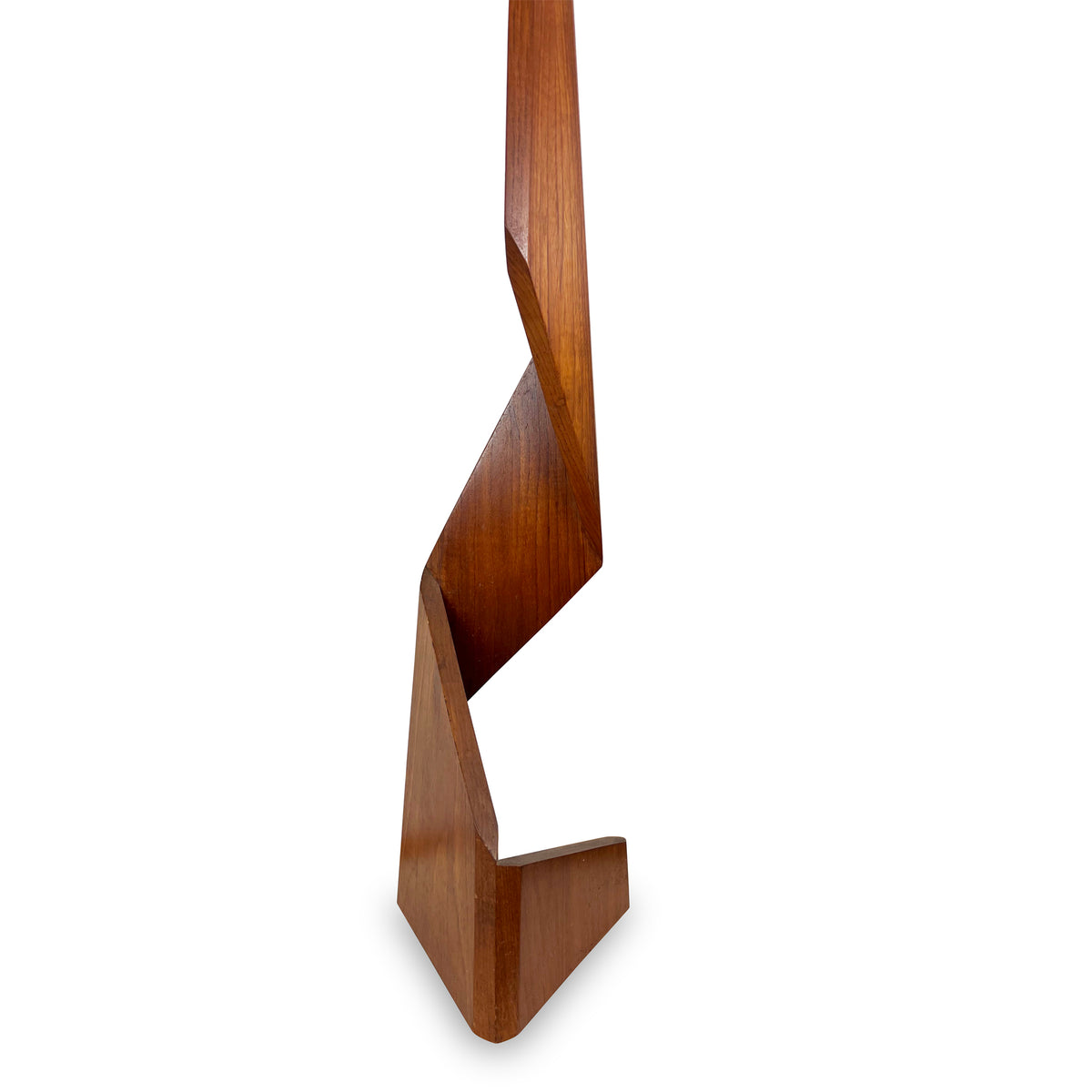 Teak Zig Zag Floor Lamp