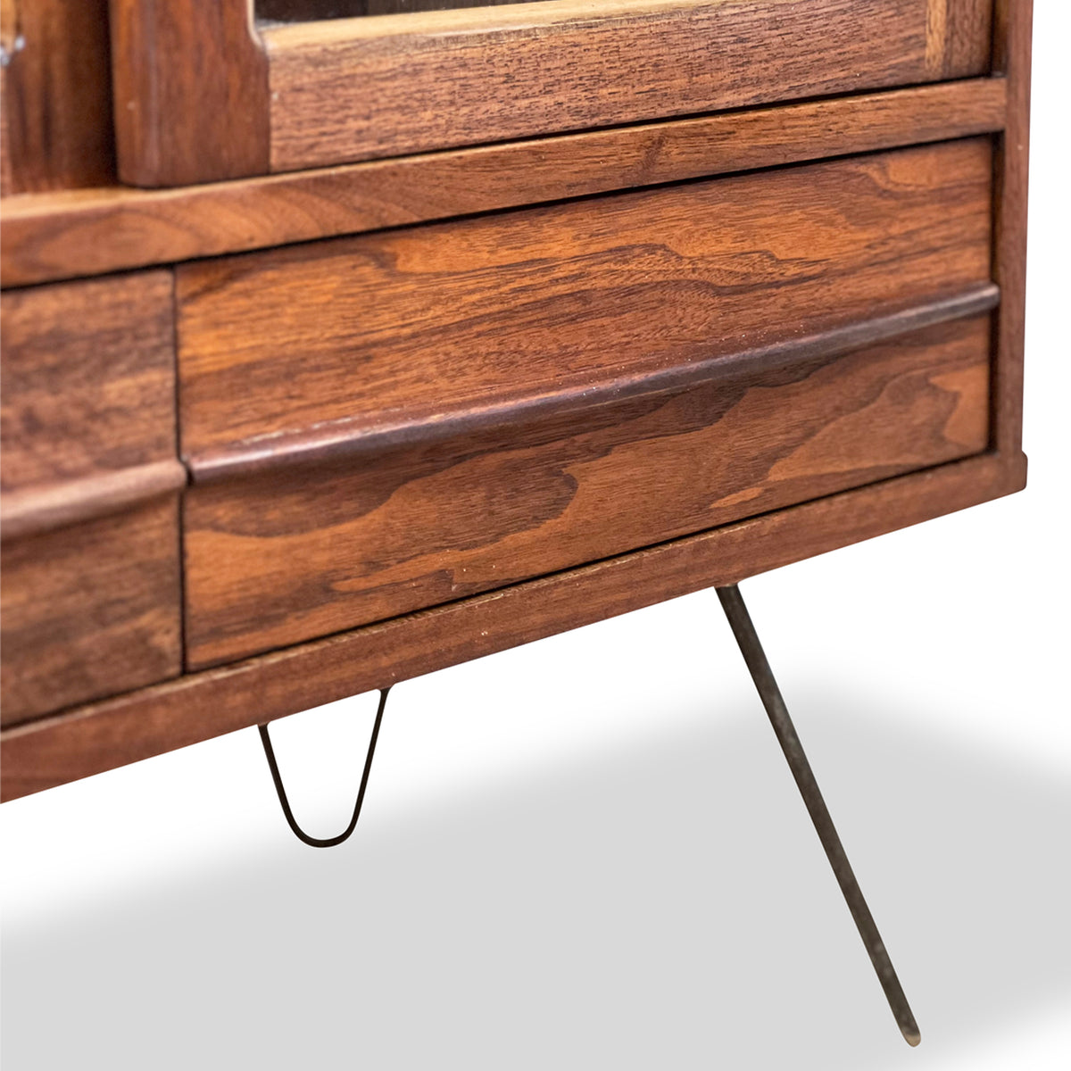 Walnut Bookcase with Drawers