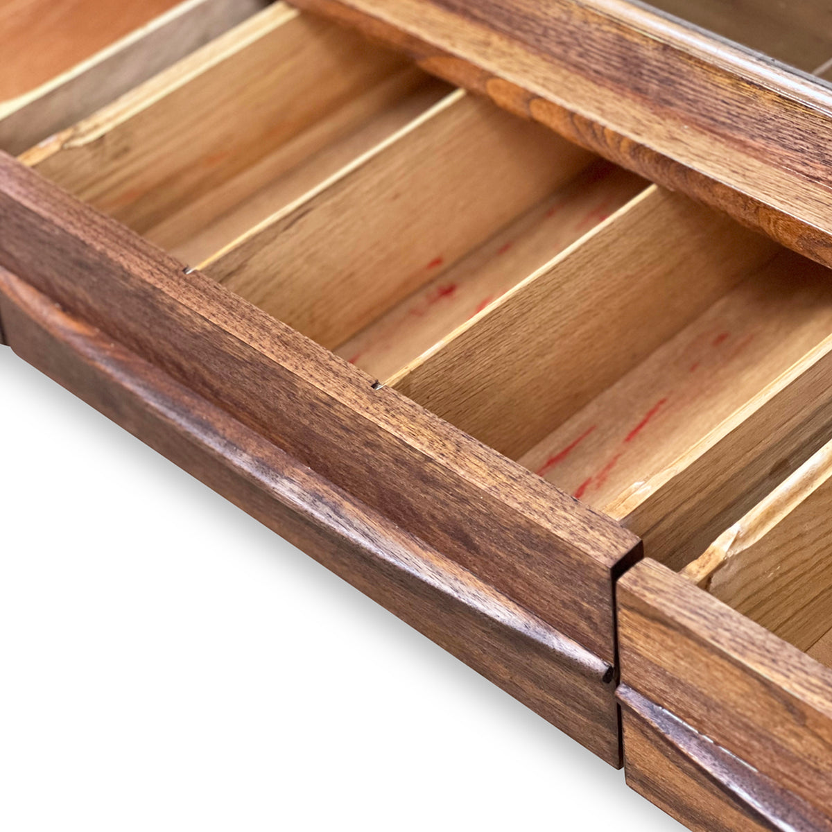 Walnut Bookcase with Drawers