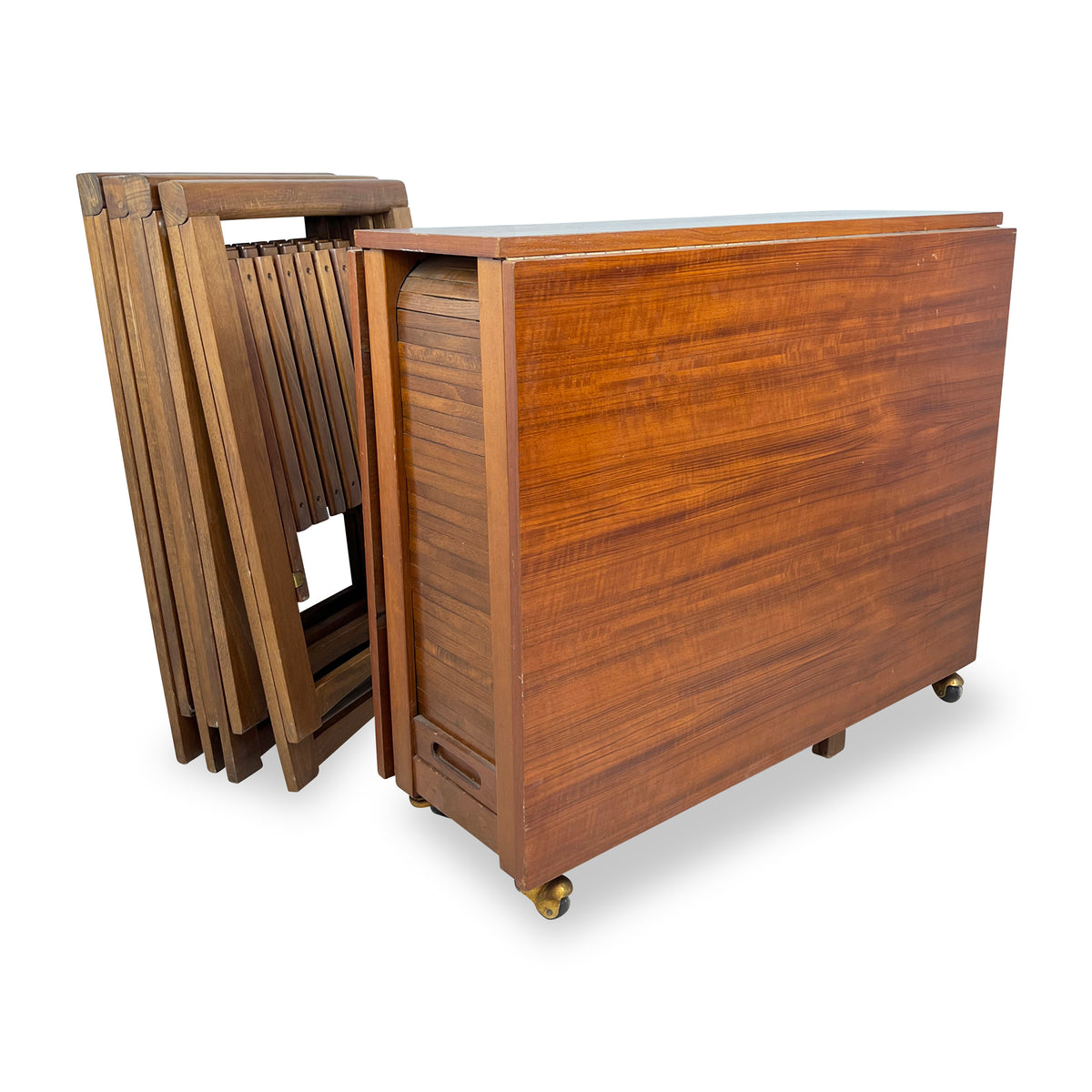 Teak Folding Table and Chairs