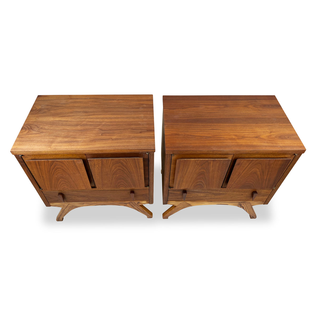 Walnut Nightstands by Dixie