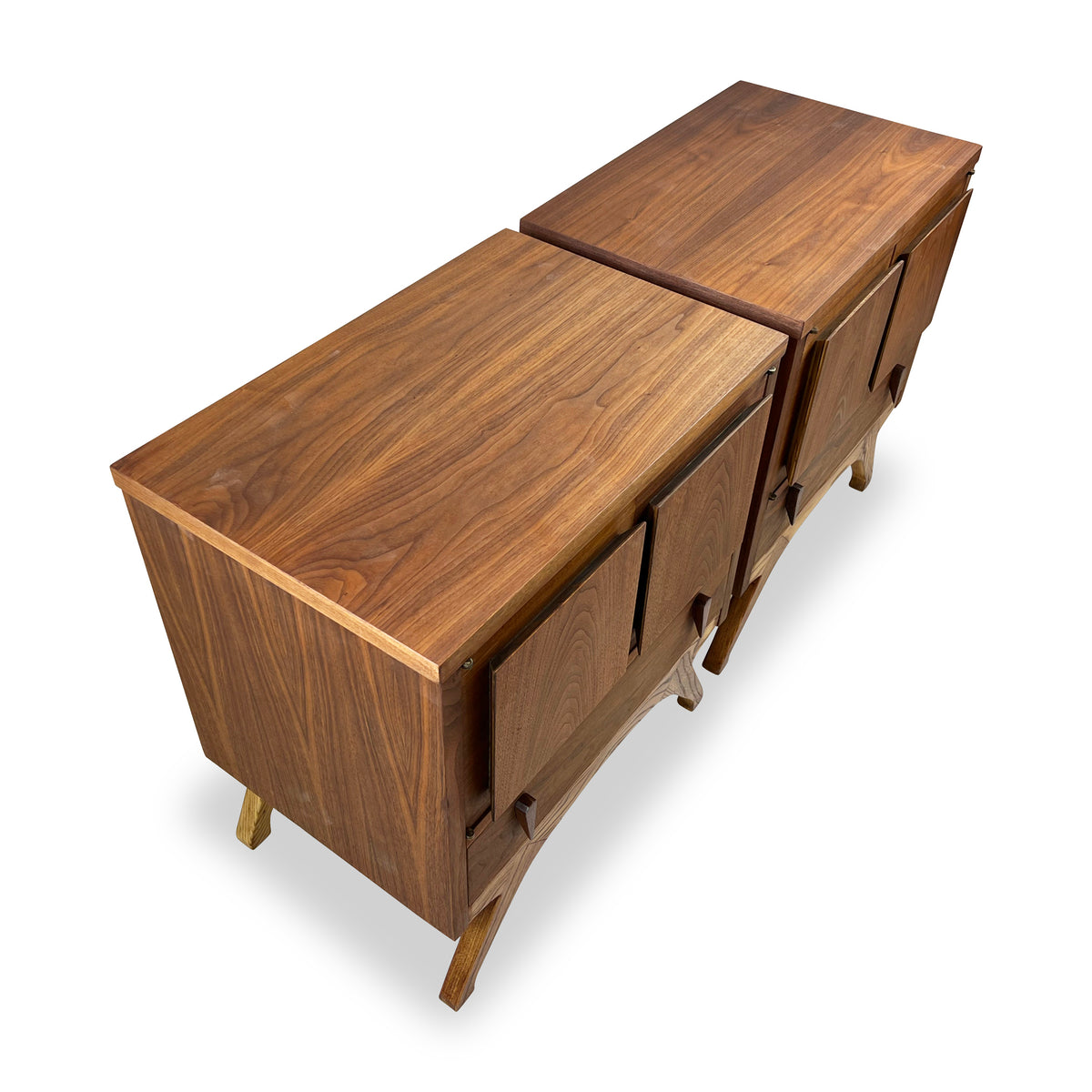 Walnut Nightstands by Dixie