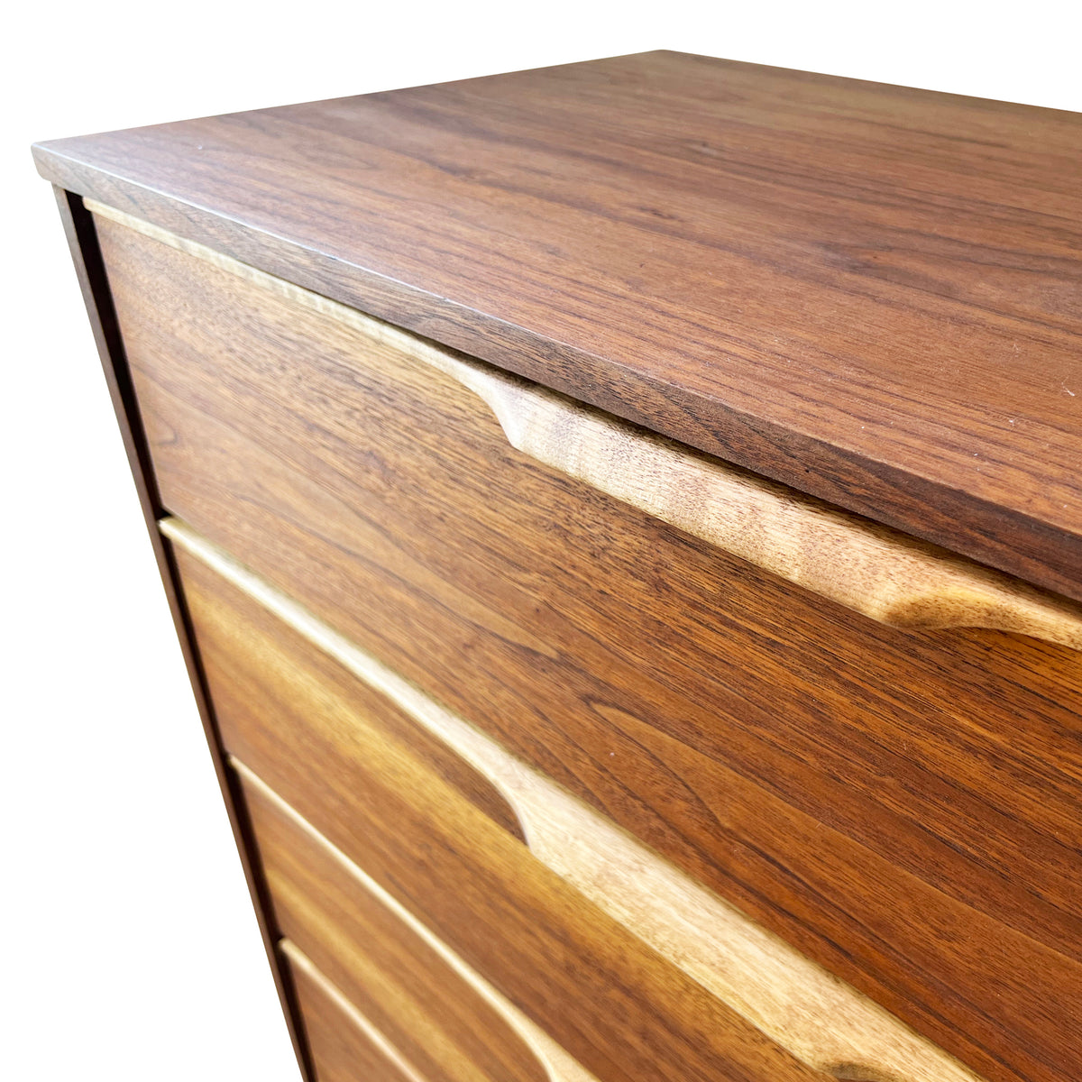 Walnut Five Drawer Highboy