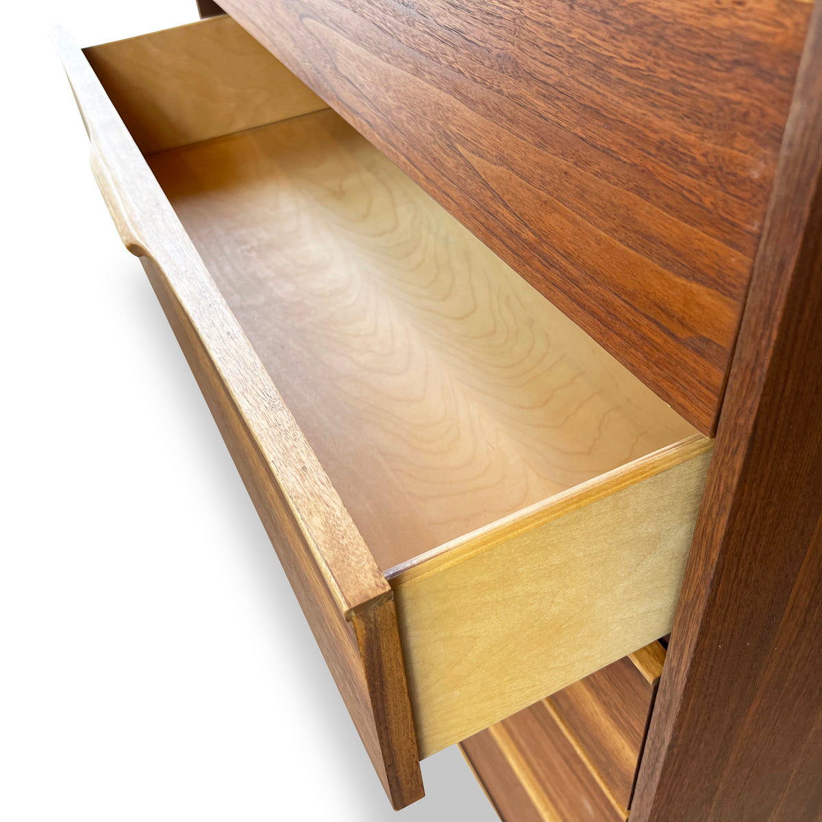 Walnut Five Drawer Highboy