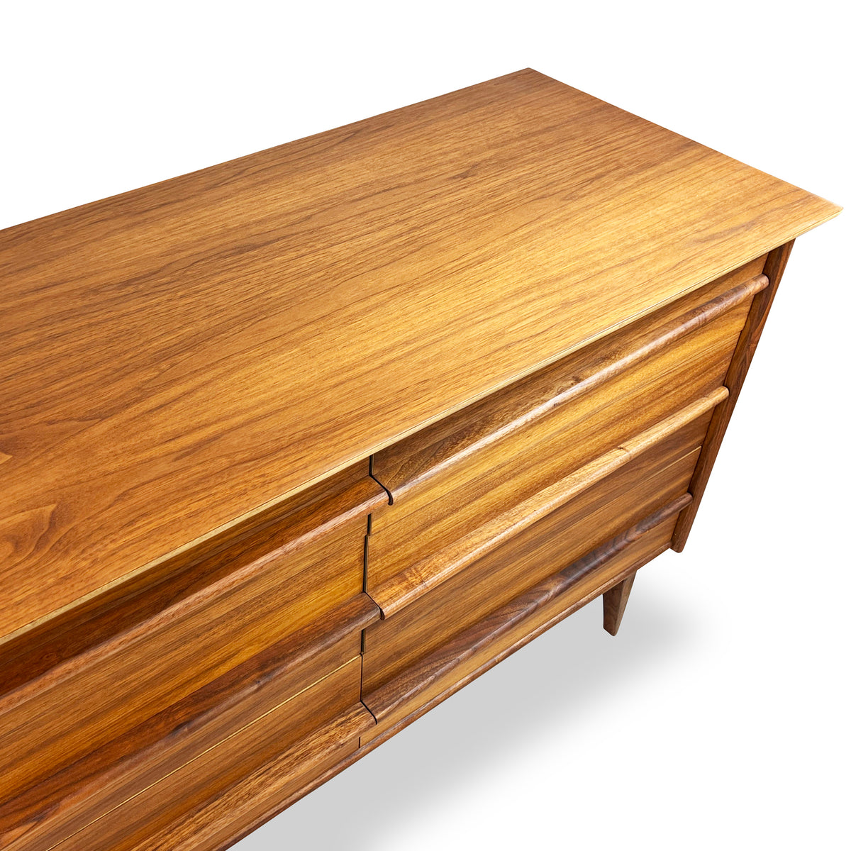 Walnut Nine Drawer Dresser by Gibbard