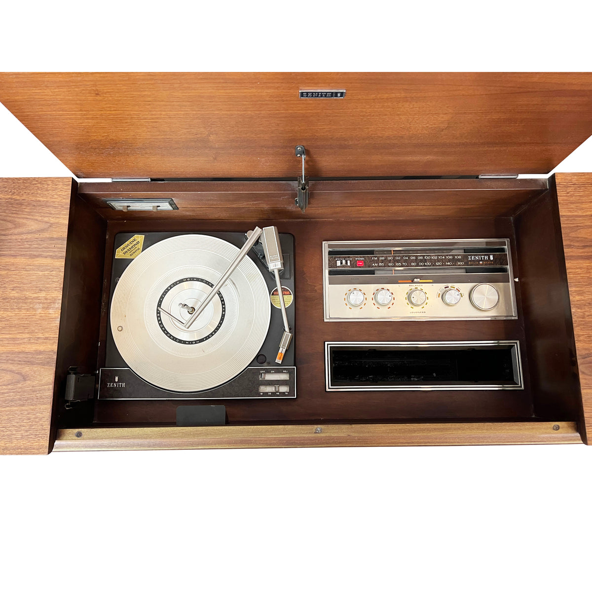 Walnut Stereo Cabinet by Zenith