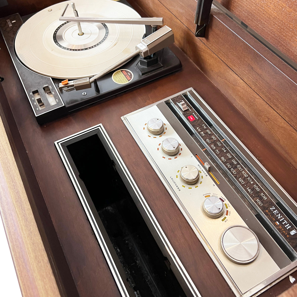 Walnut Stereo Cabinet by Zenith