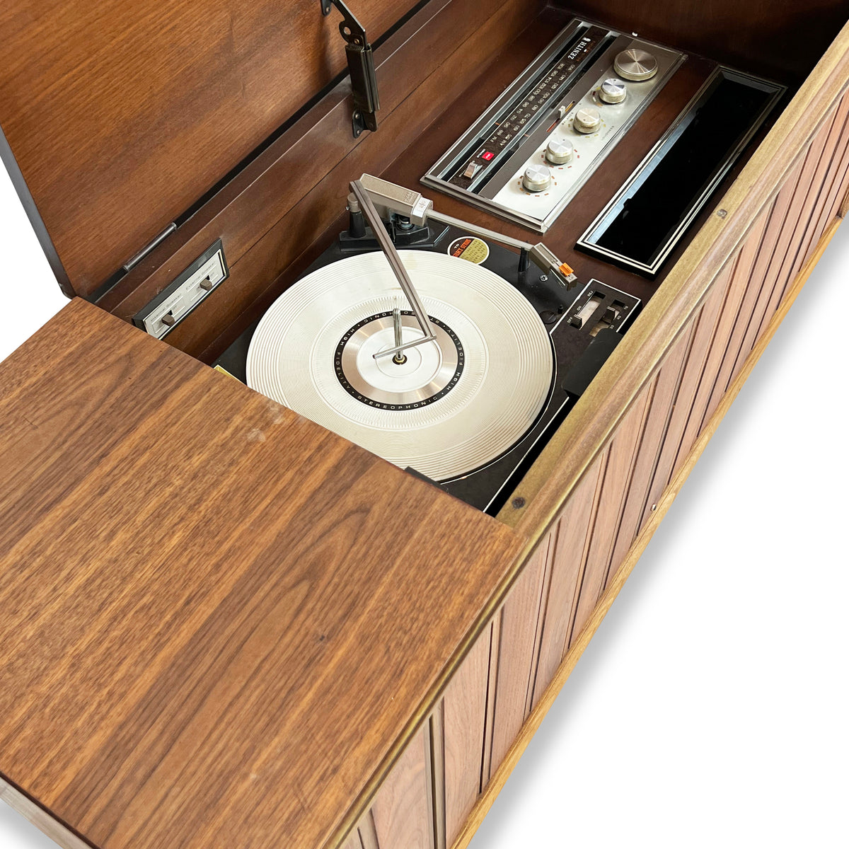 Walnut Stereo Cabinet by Zenith