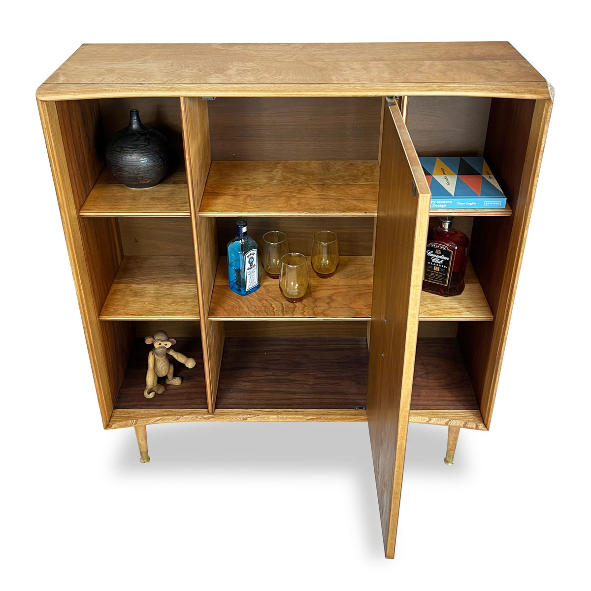 Walnut and Ash Deilcraft Bookcase