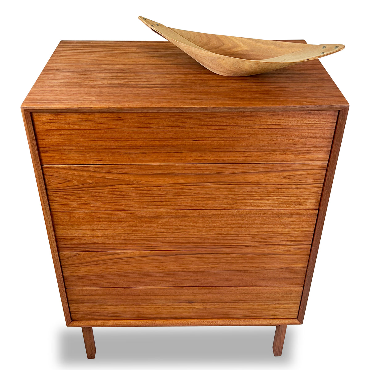 Teak Highboy Dresser