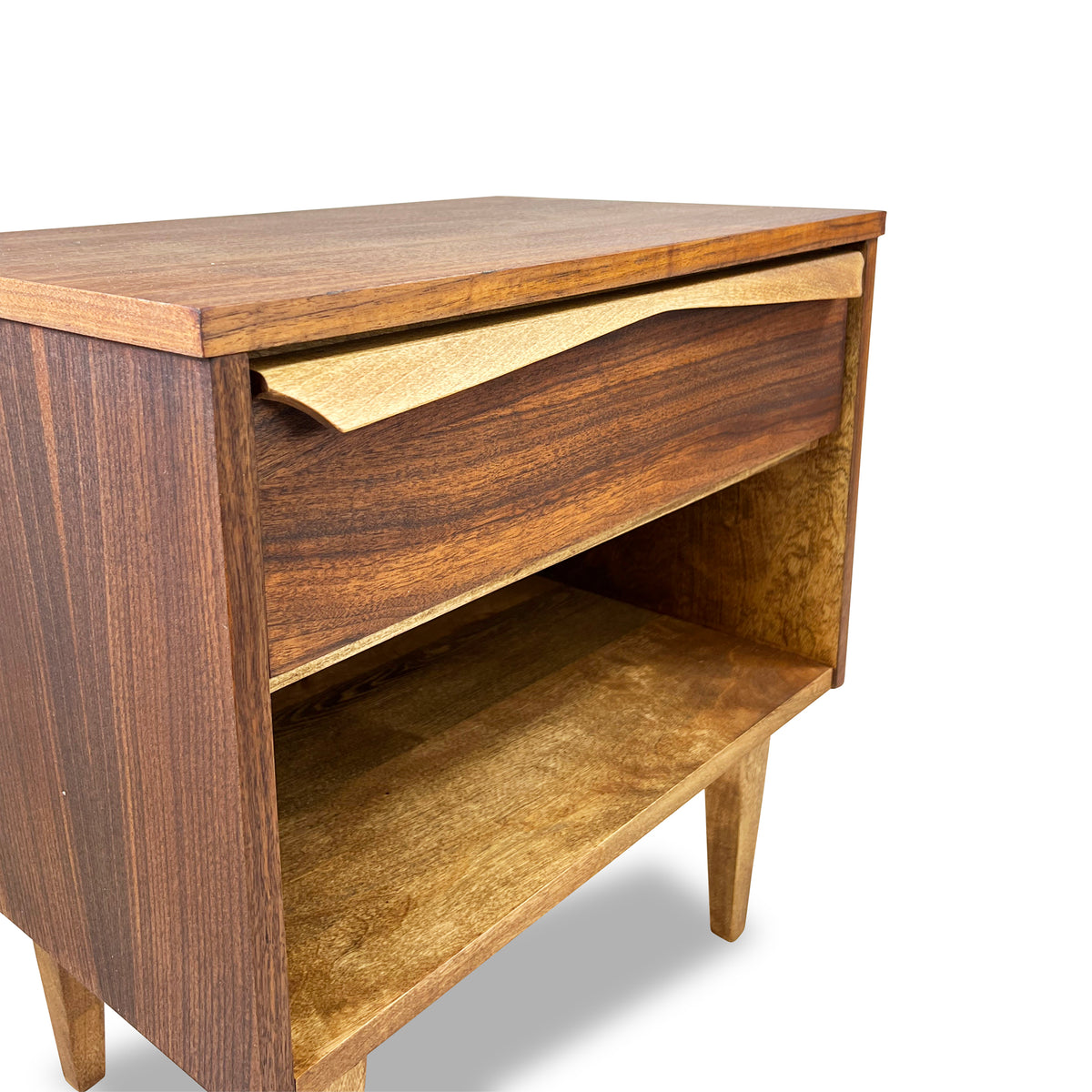 Walnut Nightstand by Vic Art