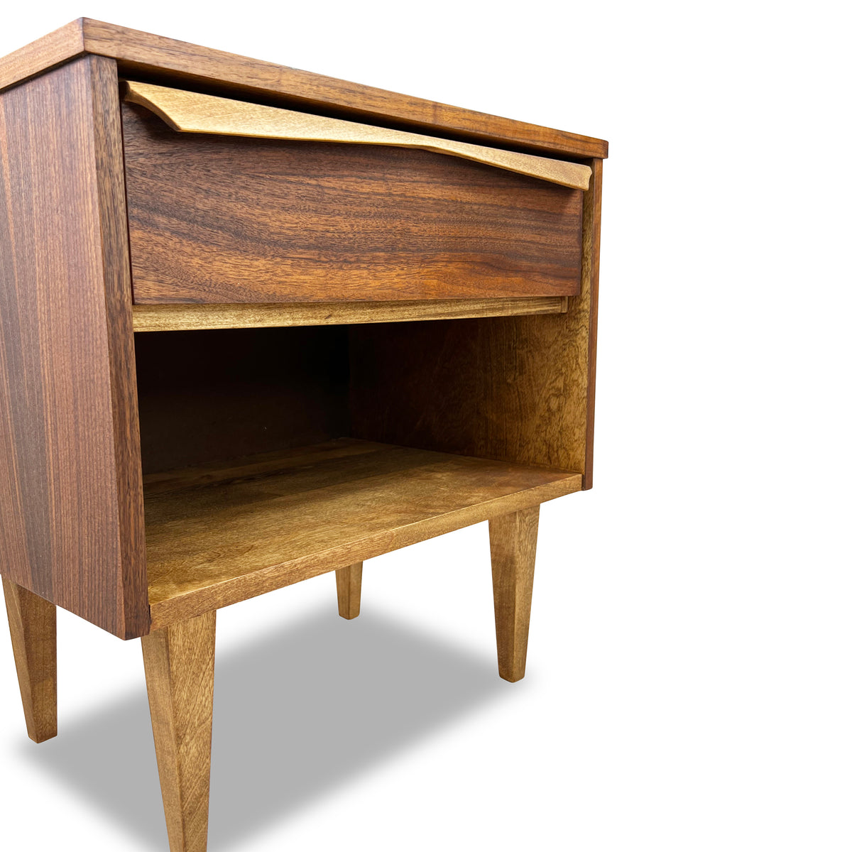 Walnut Nightstand by Vic Art