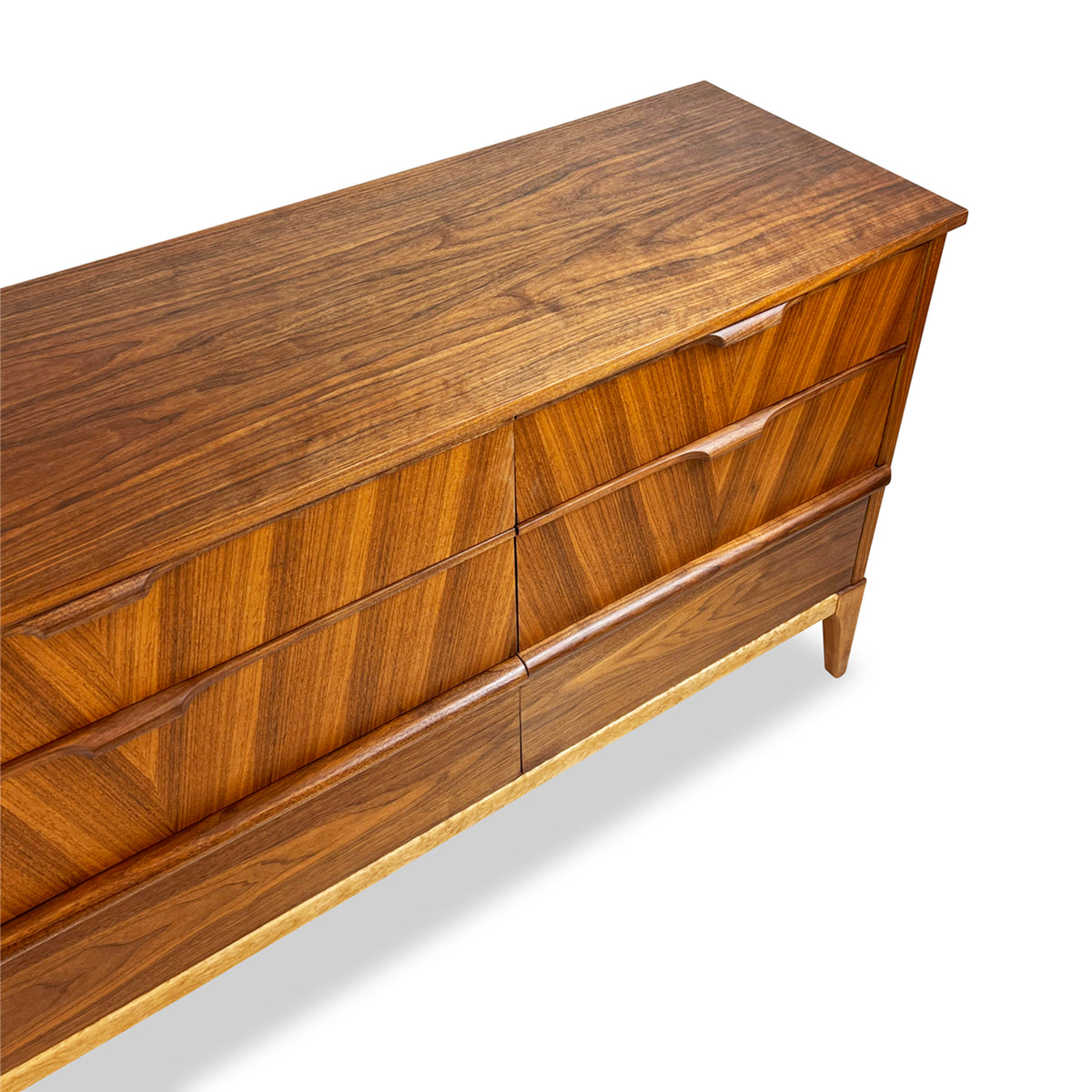 Vintage Walnut Dresser by Kaufman Furniture